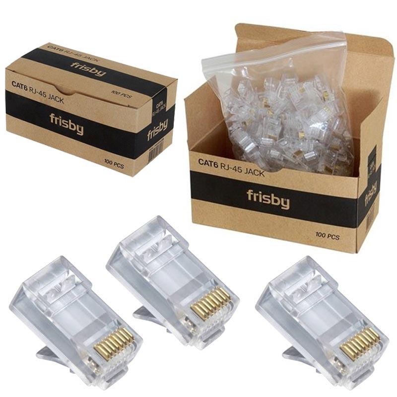 FRISBY FNW-RJ4520N CAT6 RJ45 ALTIN UÇLU (100LÜ PAKET)