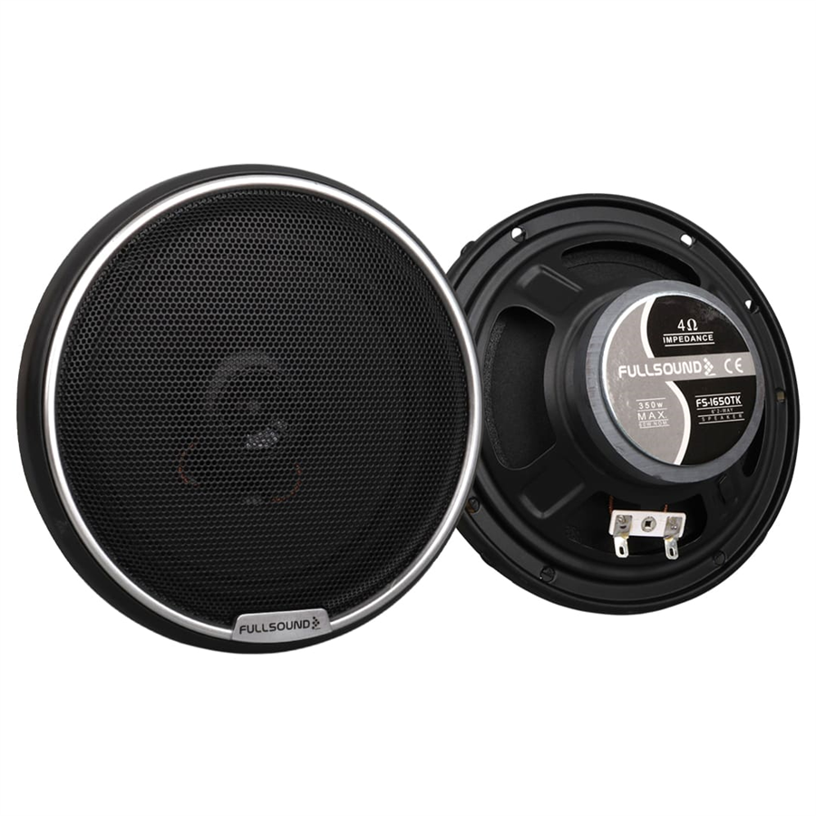 Fullsound FS-1650TK 16 CM 6'' 200 Watt Tweeterlı Kapaklı Oto Hoparlör (2'li Takım) Fiyatı - Merter Elektronik
