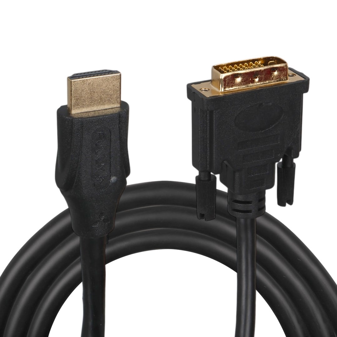 Fully G-506J 10 Metre DVI-D (24+1) to HDMI Çift Yönlü Full HD Görüntü Kablosu Fiyatı - Merter Elektronik