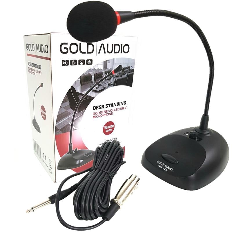 GOLD AUDIO GM-620 KÜRSÜ MİKROFONU (VOLUME KONTROLLÜ)