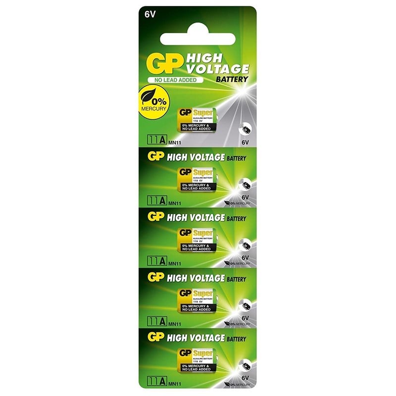 GP 11A-2C5 ALKALİN 6 VOLT PİL (5'Lİ PAKET)