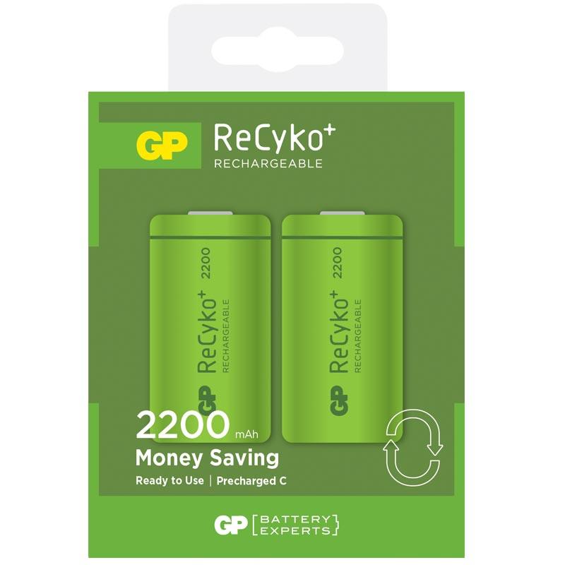 GP 2200 MAH C ORTA BOY ŞARJLI PİL 2Lİ PAKET