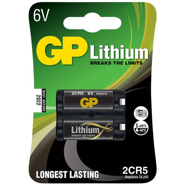 GP 2CR5 6 VOLT LİTYUM FOTOĞRAF MAKİNASI PİLİ