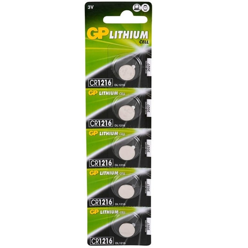 GP CR1216 3 VOLT LİTYUM PİL (5'Lİ PAKET FİYATI)
