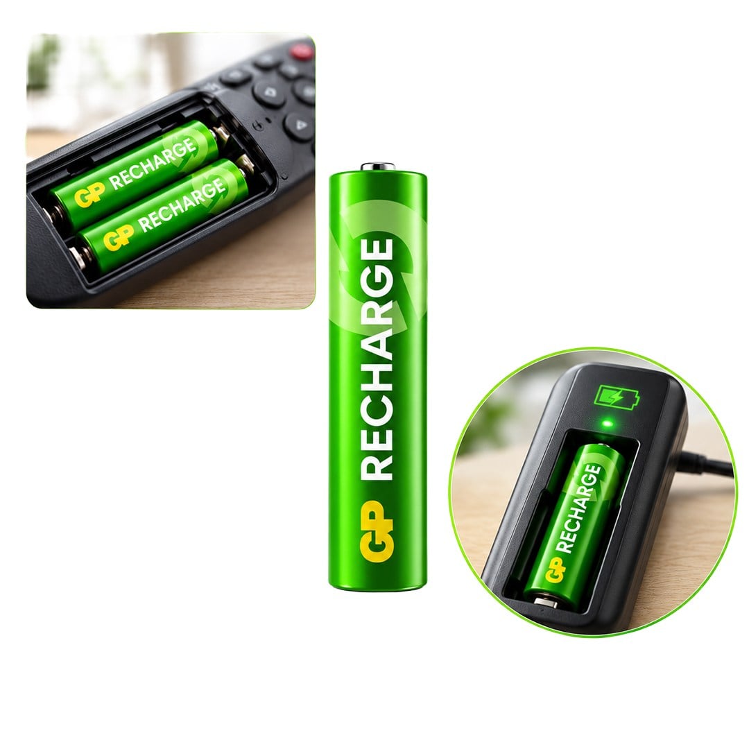 GP 650 MAH R03 NI-MH 4'LÜ AAA ŞARJLI İNCE KALEM PİL
