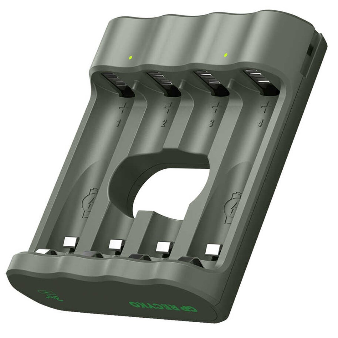 GP RECYKO B441 USB 4'LÜ AA - AAA PİL ŞARJ CİHAZI (GPACSB44103 GPB441R21-2GTLB1) PİLSİZ
