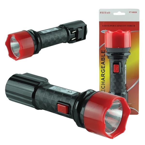 HANOVER FT-8828 220 VOLT ŞARJLI POWER LEDLİ EL FENERİ