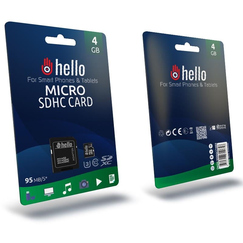 HELLO 4 GB MICRO SD HAFIZA KARTI (CLASS 10)