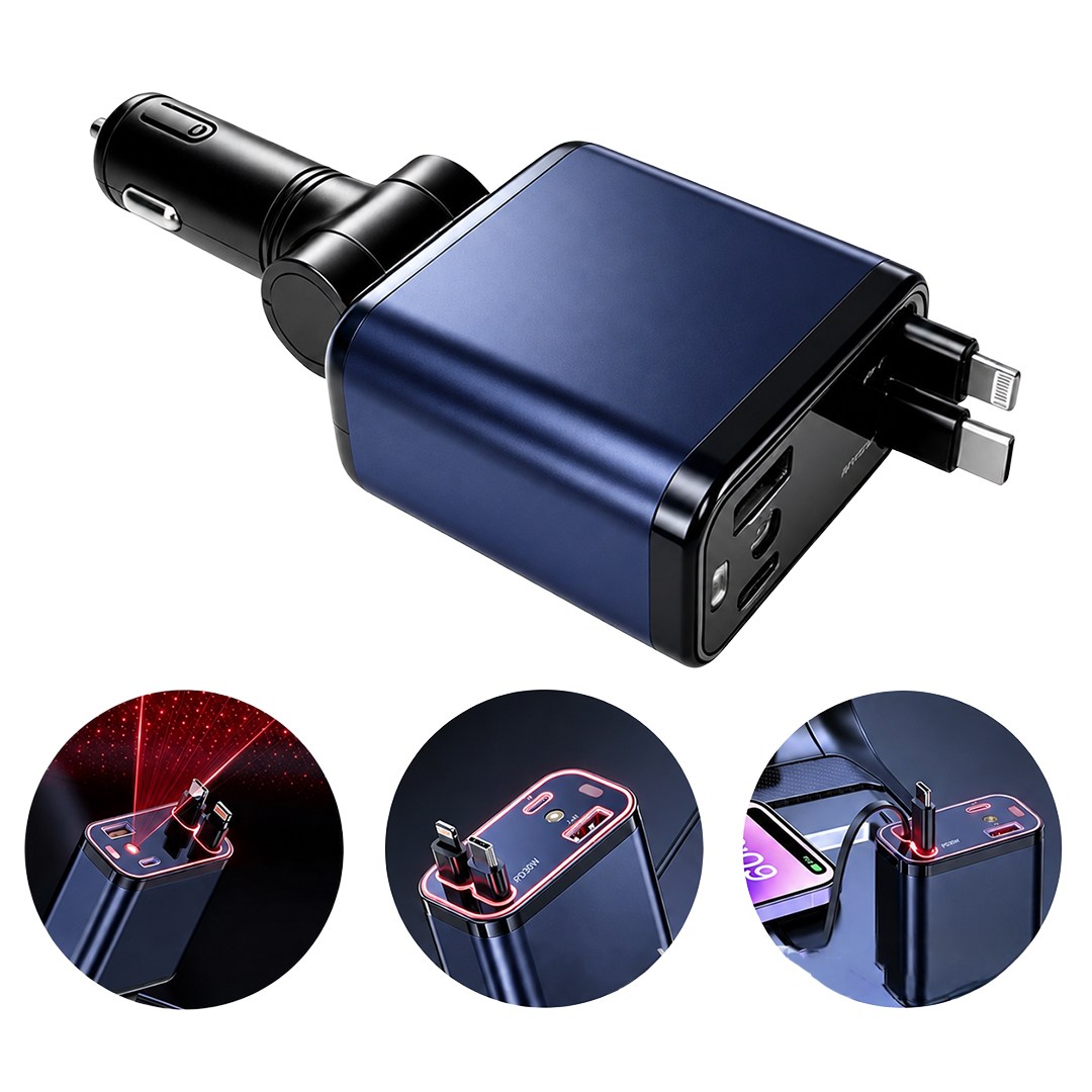 HELLO HL-29871 4 IN 1 ARAÇ ÇAKMAKLIK ŞARJ ALETİ Fiyatı - Merter Elektronik