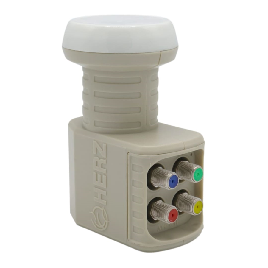 Herz HR-905 Digital Quattro Santral Tipi Ku-Band LNB - Altın Uçlu