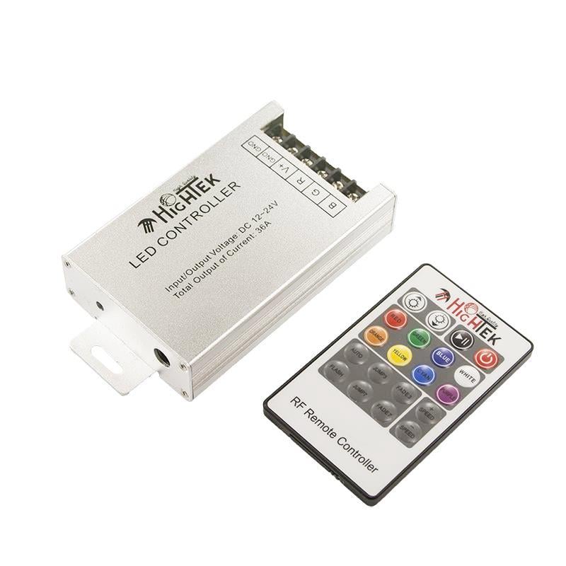 HIGHTEK 12V-24V 36 AMPER  LED RGB KONTROL DEVRESİ 20 TUŞLU KUMANDALI