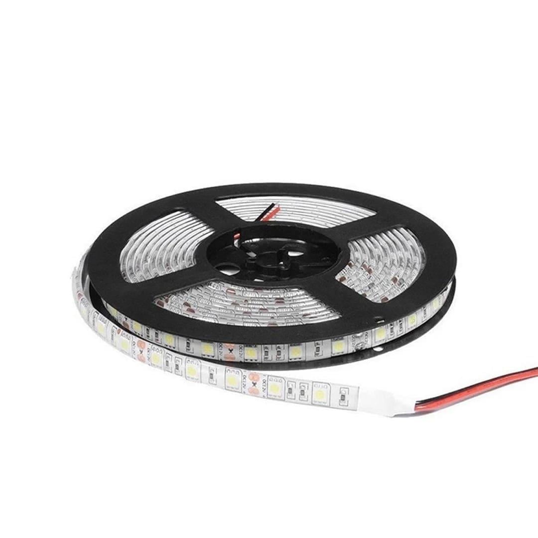 HIGHTEK 12V 3 ÇİPLİ GÜNIŞIĞI IP65 DIŞ MEKAN 60 LED 5 METRE ŞERİT LED (5050)