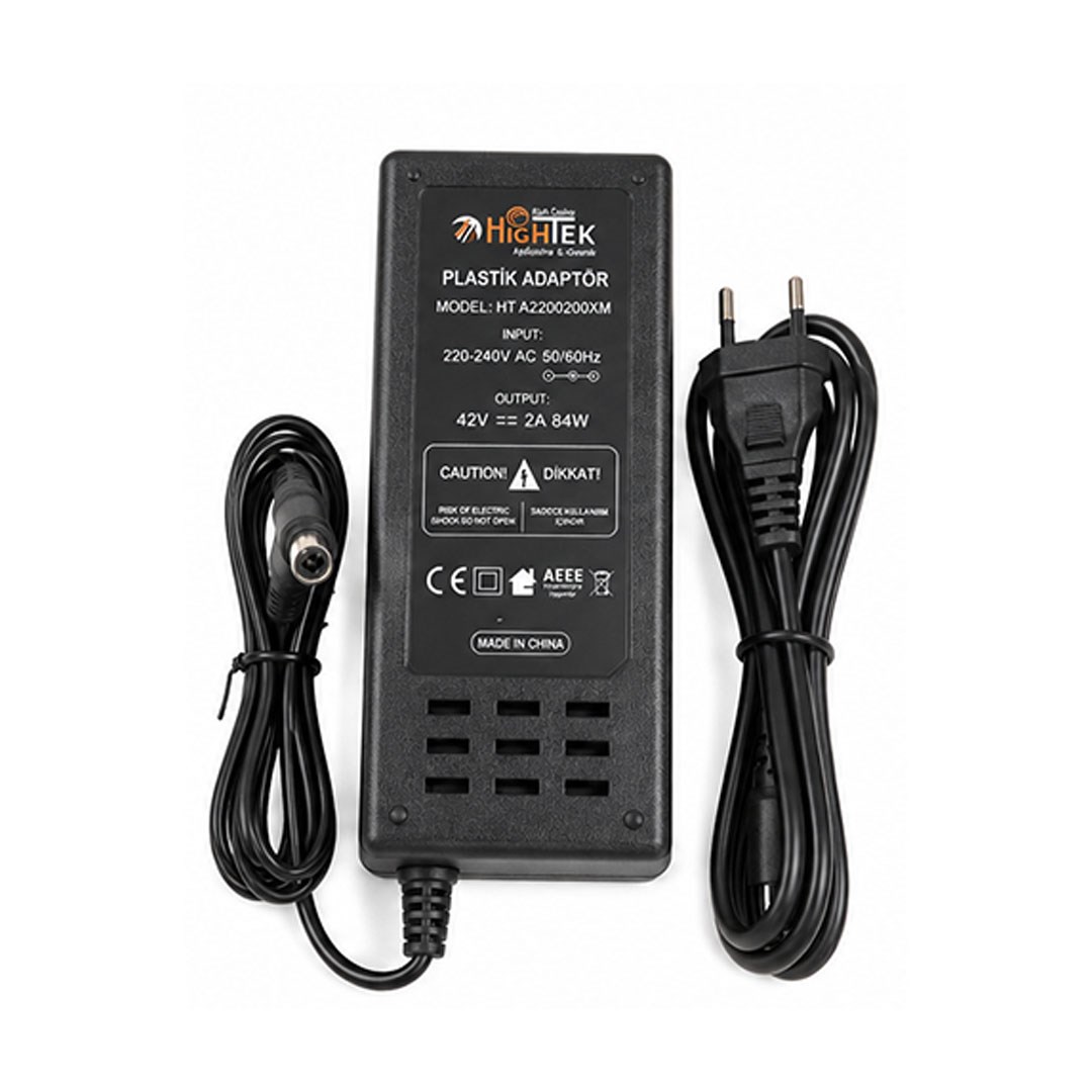 HIGHTEK HT-4202000XM TDS UÇLU XIAOMI M365 42 VOLT 2 AMPER 84 WATT ELEKTRİKLİ SCOOTER ŞARJ CİHAZI ADAPTÖRÜ Fiyatı - Merter Elektronik