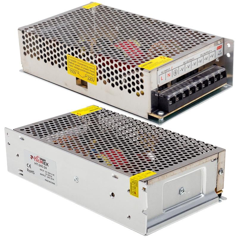 HIGHTEK HT1098 24 VOLT - 10 AMPER - 250 WATT METAL KASA ADAPTÖR