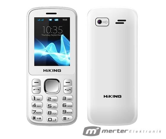 HİKING X2 ÇİFT HATLI CEP BEYAZ TELEFONU (BLUETOOTH*RADYO*1.3MP KAMERA)