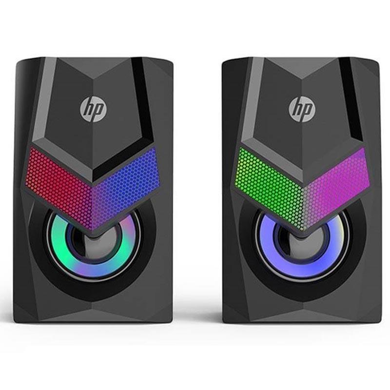 HP DHE-6000 1+1 USB RGB IŞIKLI HOPARLÖR - SPEAKER (2*3 WATT)
