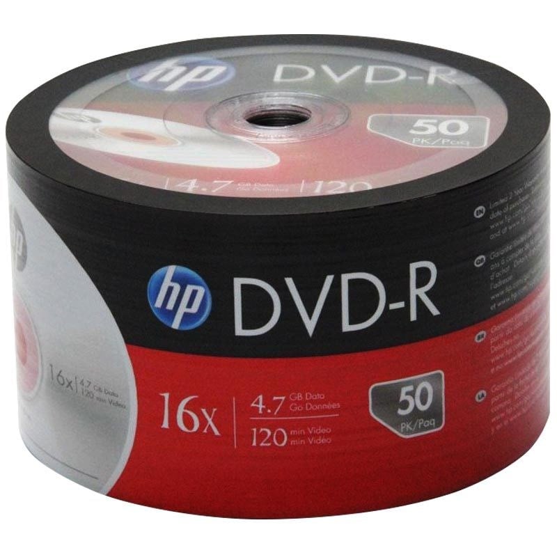HP DME00070-3 DVD-R 4.7 GB 120 MİN 16X 50'Lİ PAKET FİYAT