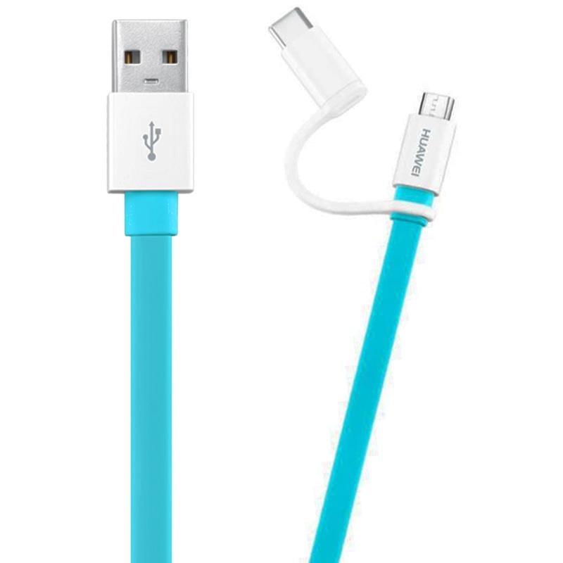 HUAWEI AP55S 2IN1 MİCRO USB + TYPE-C DATA ŞARJ KABLOSU