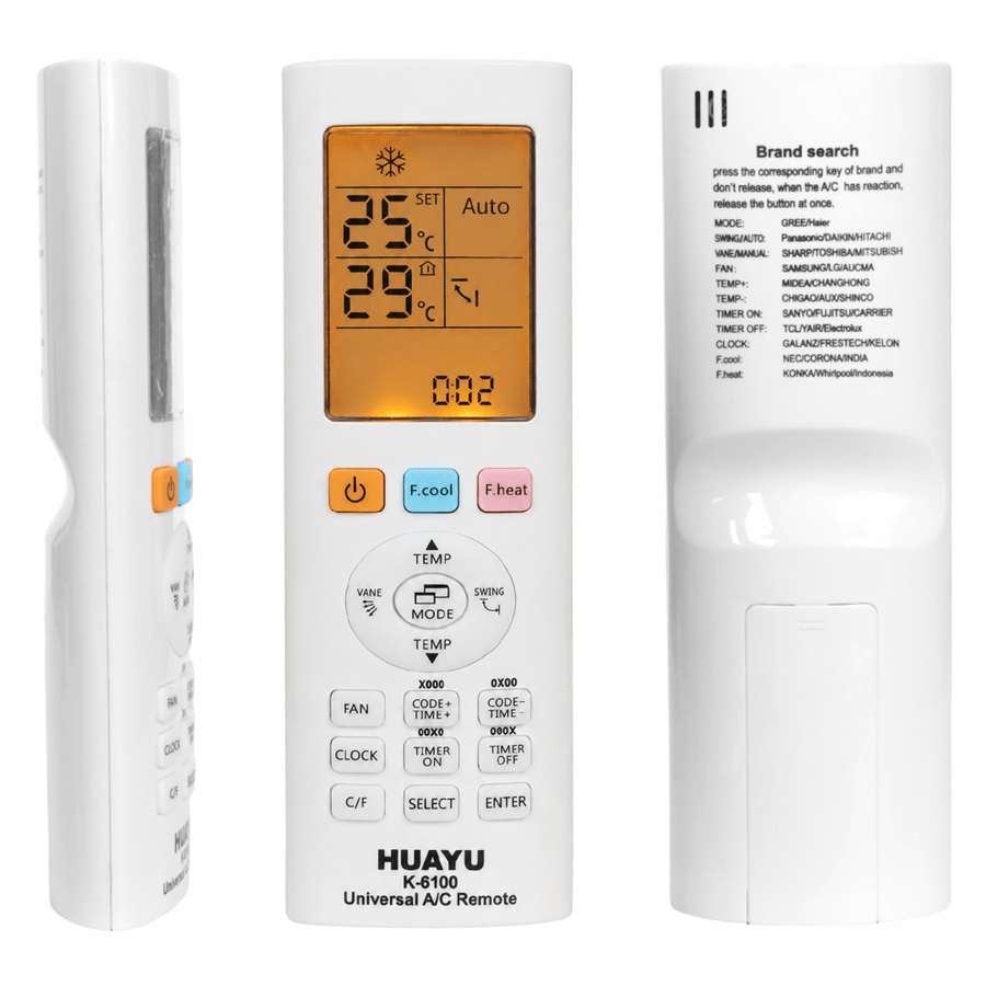 Huayu K-6100 Universal Akıllı AC Klima Kumandası Fiyatı - Merter Elektronik