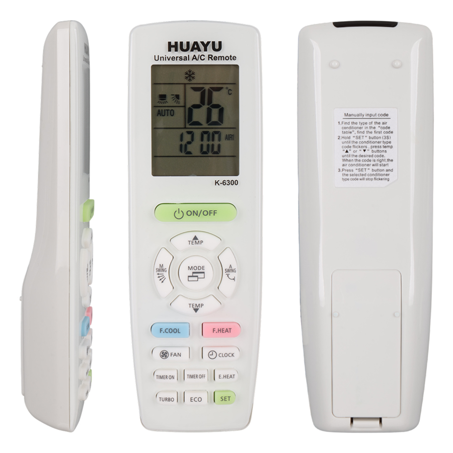 HUAYU KK K-6300 UNIVERSAL A/C AKILLI KLİMA KUMANDASI Fiyatı - Merter Elektronik
