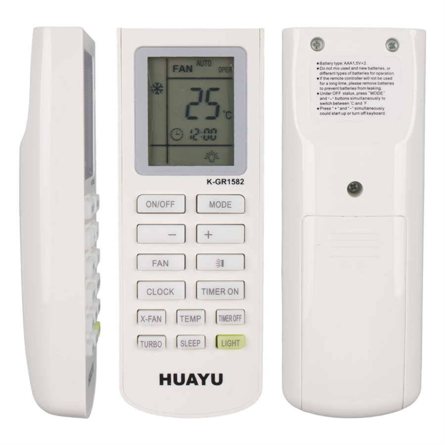 HUAYU KK K-GR1582 UNIVERSAL GREE AKILLI KLİMA KUMANDASI Fiyatı - Merter Elektronik
