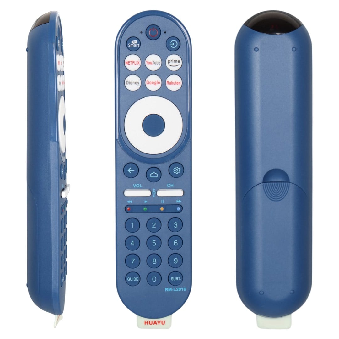 HUAYU RM-L2016 MAVİ NETFLIX-YOUTUBE-DISNEY-RAKUTEN TUŞLU LCD-LED TV KUMANDA Fiyatı - Merter Elektronik