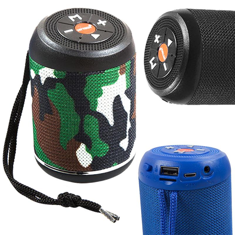 HYTECH HY-S16 STRAİN  AUX/USB/TF/BT DESTEKLİ TAŞINABİLİR HOPARLÖR - SPEAKER (MAVİ-SİYAH-KAMUFLAJ) 3 WATT