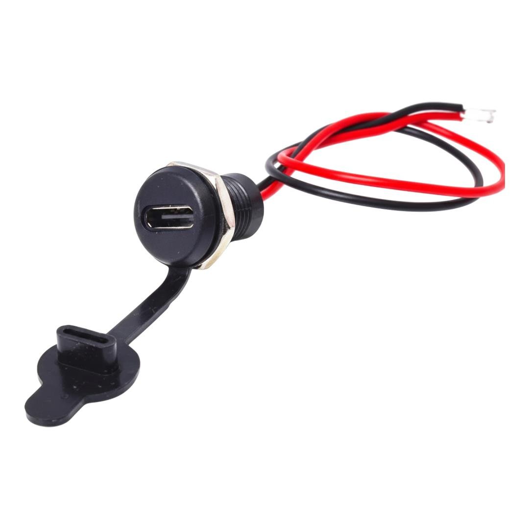 IC-266T-1 PANO TİP TYPE-C ŞASE DİŞİ 2P ŞARJ BAĞLANTI MODÜLÜ Fiyatı - Merter Elektronik