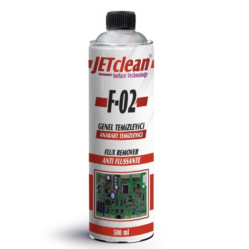 JETCLEAN F-02 500 ML FLUX ANAKART TEMİZLEME SIVISI