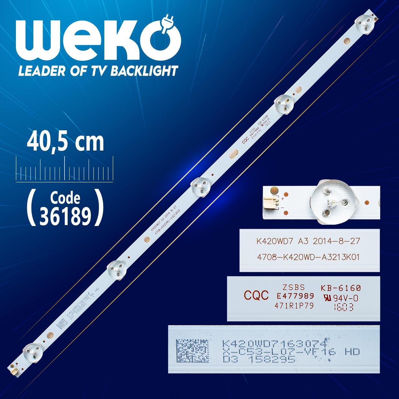 K420WD7 A3  4708-K420WD-A3213K01 40,5 CM 5 LEDLİ