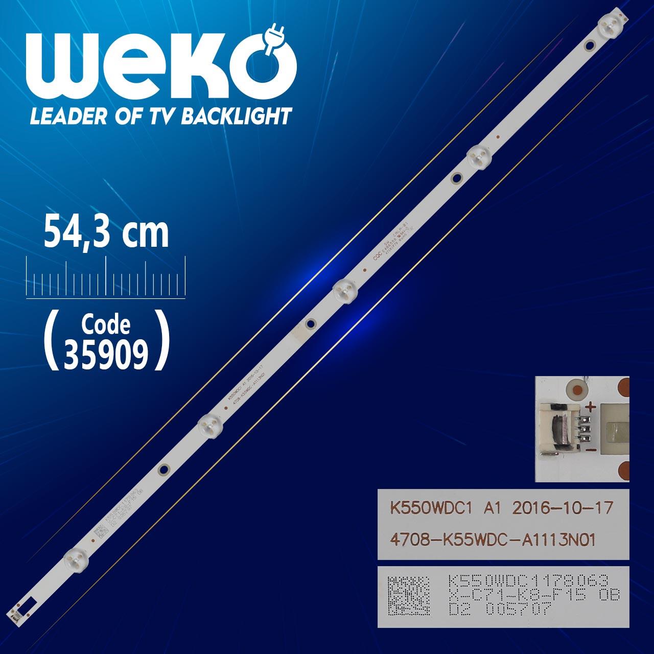 K550WDC1 A1 2016-10-17 4708-K55WDC-A1113N01 5 LEDLİ 54.3 CM (WK-1381)