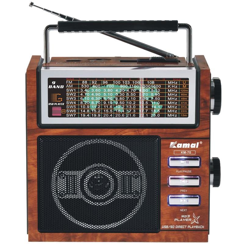KAMAL KM-70 USB/SD/FM DESTEKLİ MİKROFONLU MP3 ÇALAR RADYO