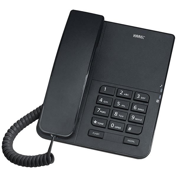 KAREL TM-140 KABLOLU EKRANSIZ SİYAH MASAÜSTÜ TELEFON
