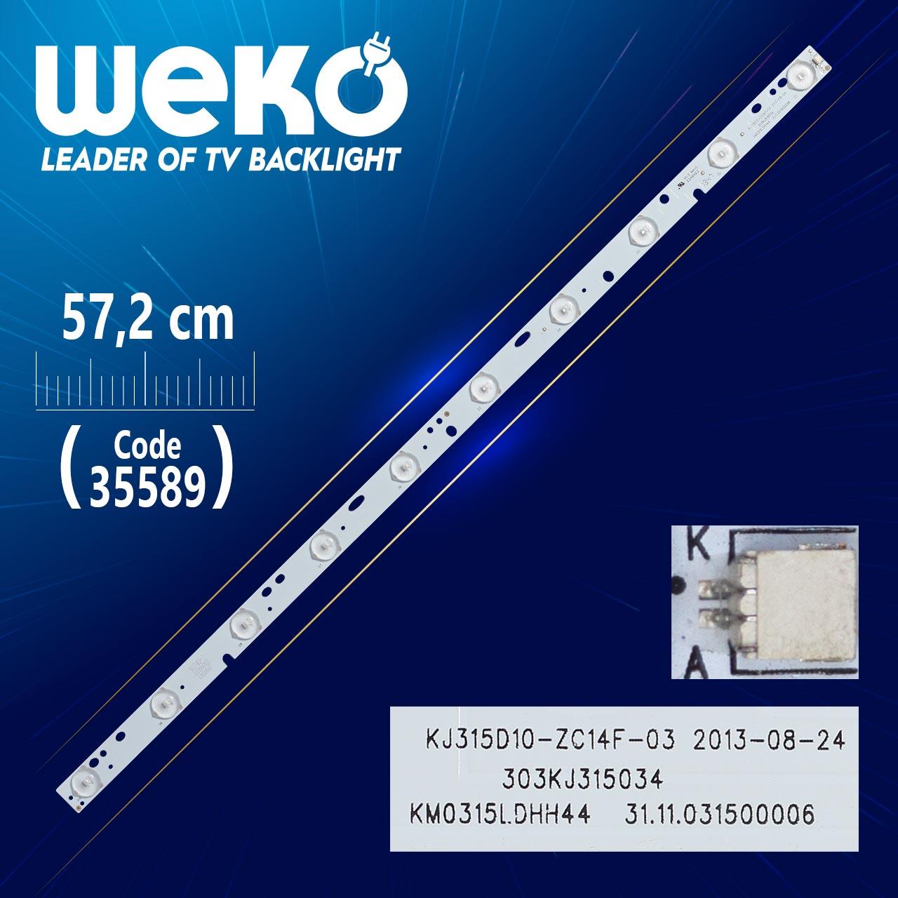 KJ315D10-ZC14F-03 - 303KJ315034 - KM0315LDHH44 - 57.2 CM 10 LEDLİ - (WK-1102)  3V
