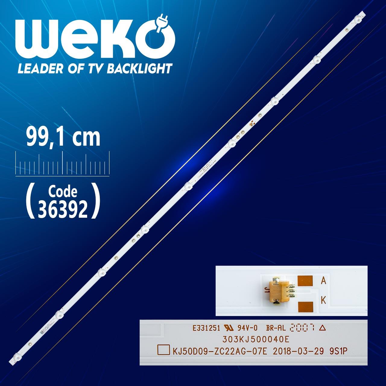 KJ50D09-ZC22AG-07E 2018-03-29 9S1P 303KJ500040A 9 LEDLİ 99.1 CM