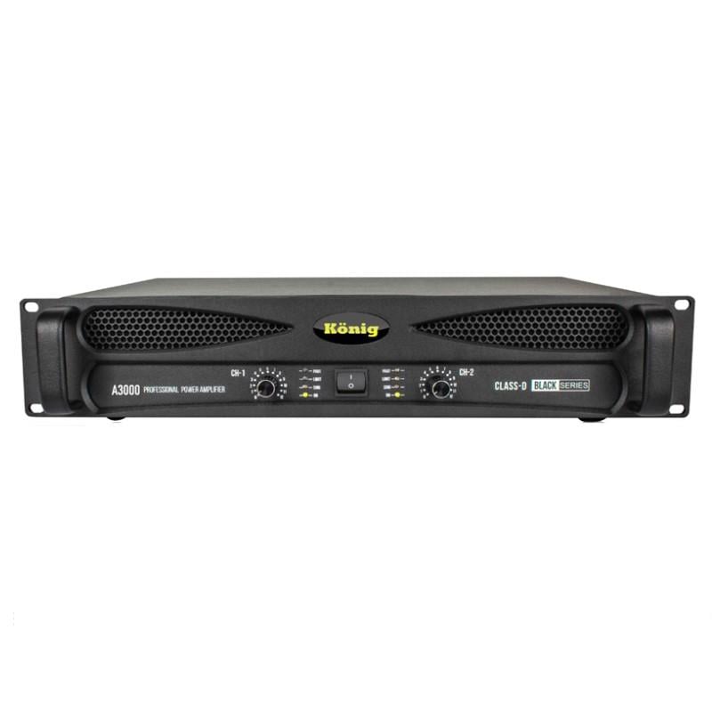KÖNİG A-3000/S 4 OHM 2X1350W BLACK SERİ POWER ANFİ