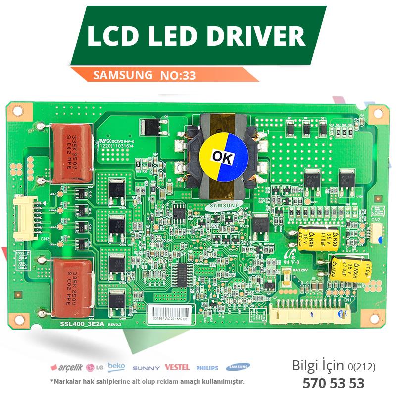 LCD LED DRIVER SAMSUNG (SSL400_3E2A REV0.2) (LTA400HF24) (NO:33)