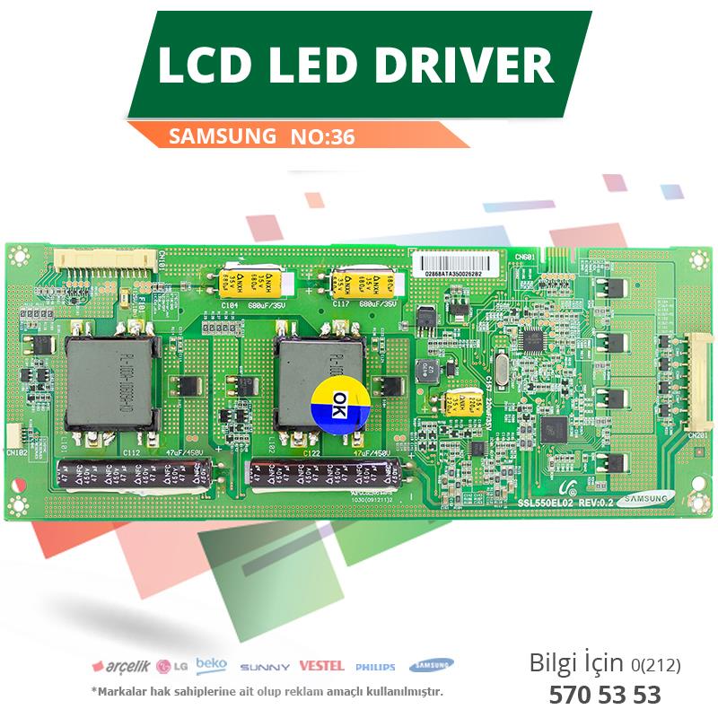 LCD LED DRIVER SAMSUNG (SSL550EL02 REV:0.2) (LTA550HJ05) (NO:36)