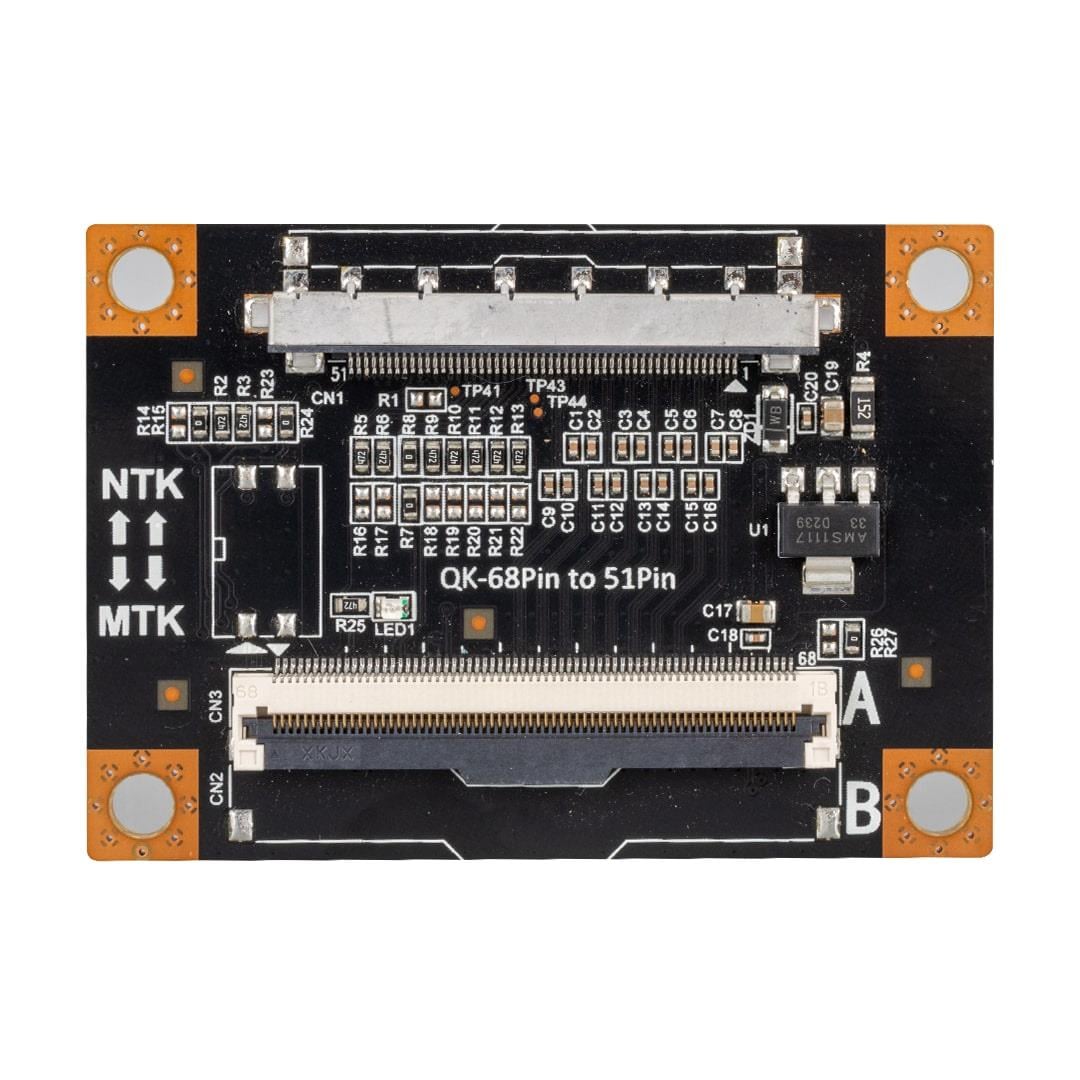 LCD PANEL FLEXİ REPAİR KART QK-68 PIN TO 51 PIN 4K A2