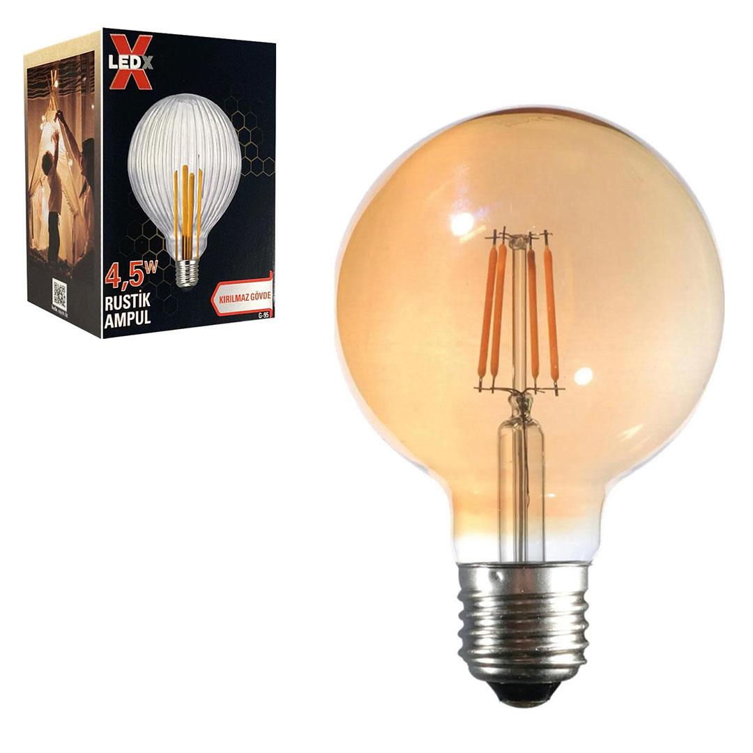LEDX G-95 DÜZ RUSTİK AMPUL