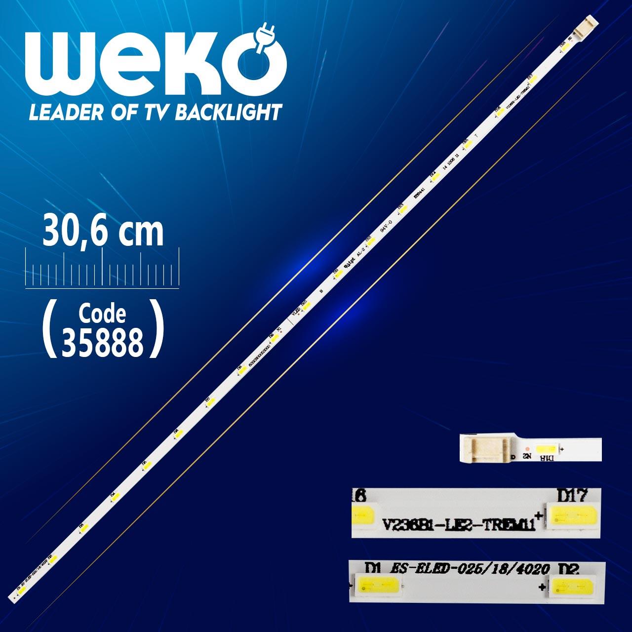 LG V236R1-LE2-TREM11 - 6202B0005S000 4020 3V - 18 LEDLİ 30.6 CM - (WK-1350)
