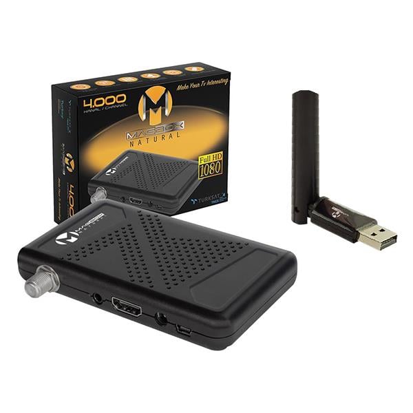 MAGBOX NATURAL + 17287 MAGBOX 5370 USB WIFI ADAPTÖR
