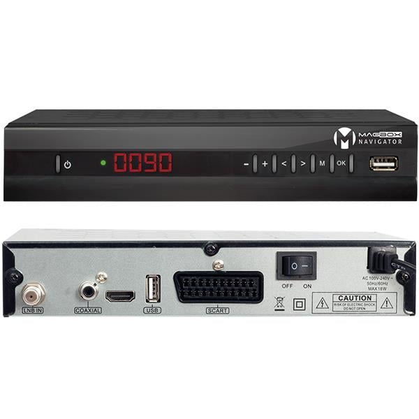 MAGBOX NAVİGATOR TKGSLİ SUN PLUS İŞLEMCİLİ KASALI FULL HD UYDU ALICISI (HDMI+SCART )