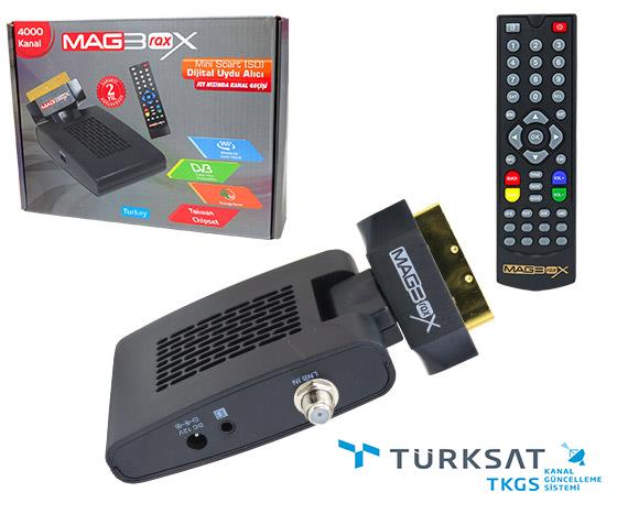 MAGBOX RAX TKGSLİ MİNİ SD SCART UYDU ALICISI