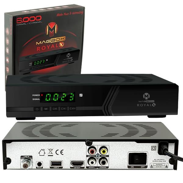 MAGBOX ROYAL X  TKGSLİ FULL HD KASALI UYDU ALICISI (HDMI-RCA)