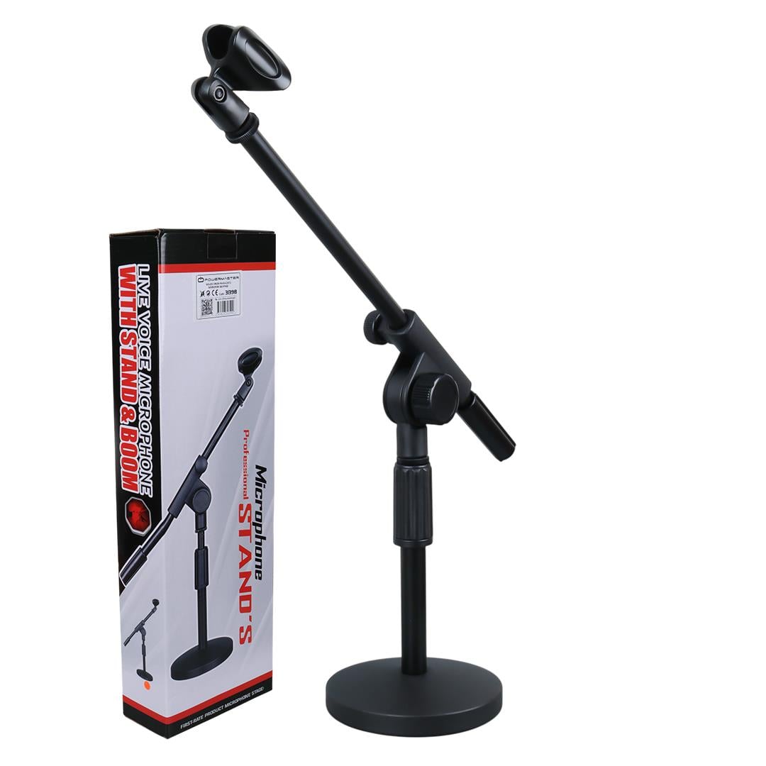 MAGICVOICE MS-20 KROM MASAÜSTÜ MİKROFON SEHPASI * XS-2  T ŞEKLİNDE KISA SEHPA