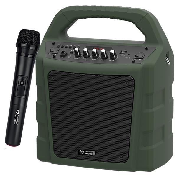 MAGICVOICE MV-10175AE KABLOSUZ EL MİK-EKO- USB+SD+BT+ TAŞINABİLİR SEYYAR ANFİ