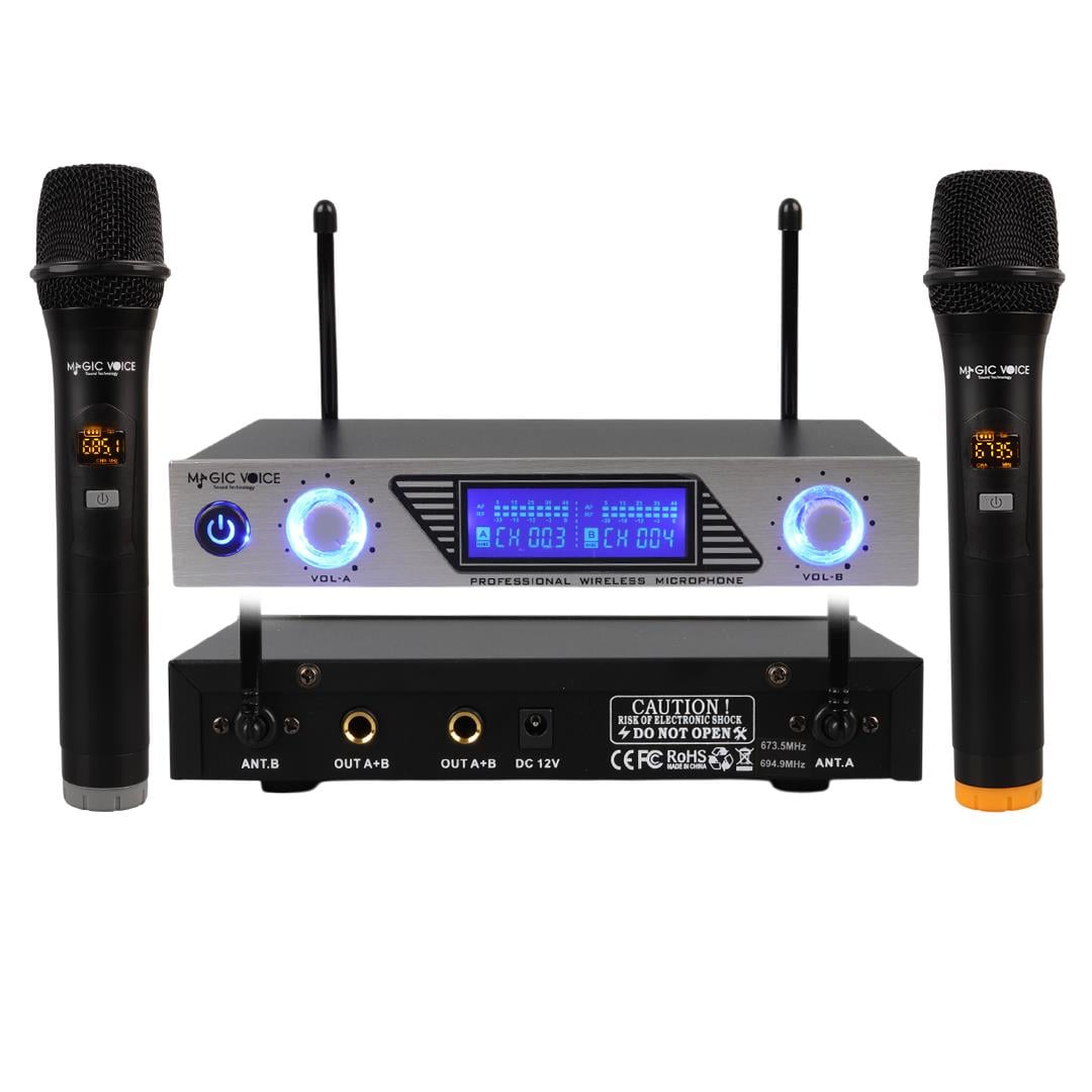Magicvoice MV-1312EE Uhf 2 El Kablosuz Telsiz Mikrofon Fiyatı - Merter Elektronik