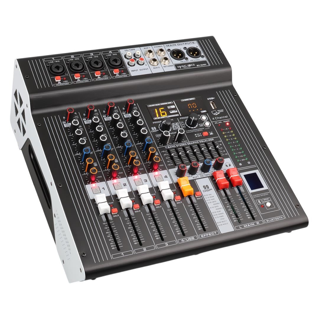 Magicvoice MV-26492 4 Kanal 2X350 Watt Usb/Sd/Bluetooth Power Mixer Fiyatı - Merter Elektronik