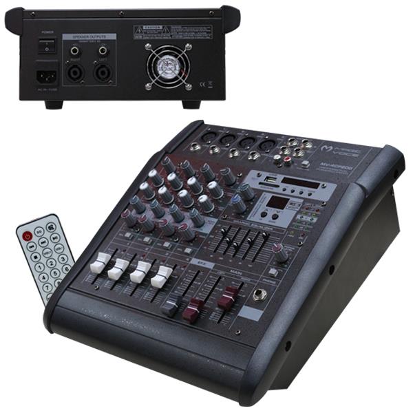 MAGICVOICE MV-4CP200 4 KANAL 200 WATT BLUETOOTH/UK/POWER MIXER